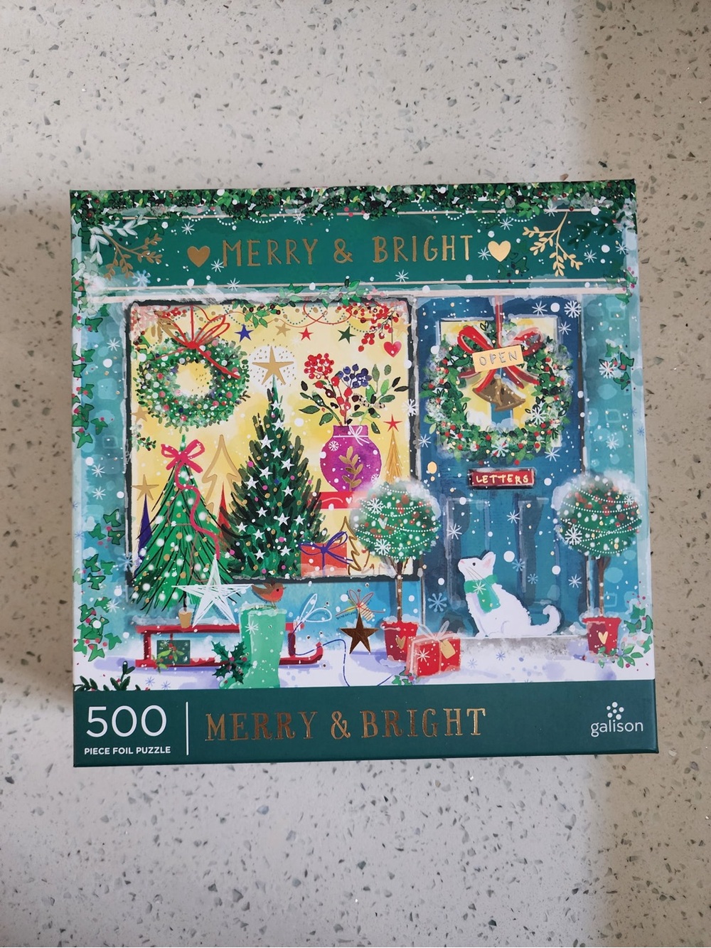 🧩 Galison Merry & Bright – 500 Piece Puzzle